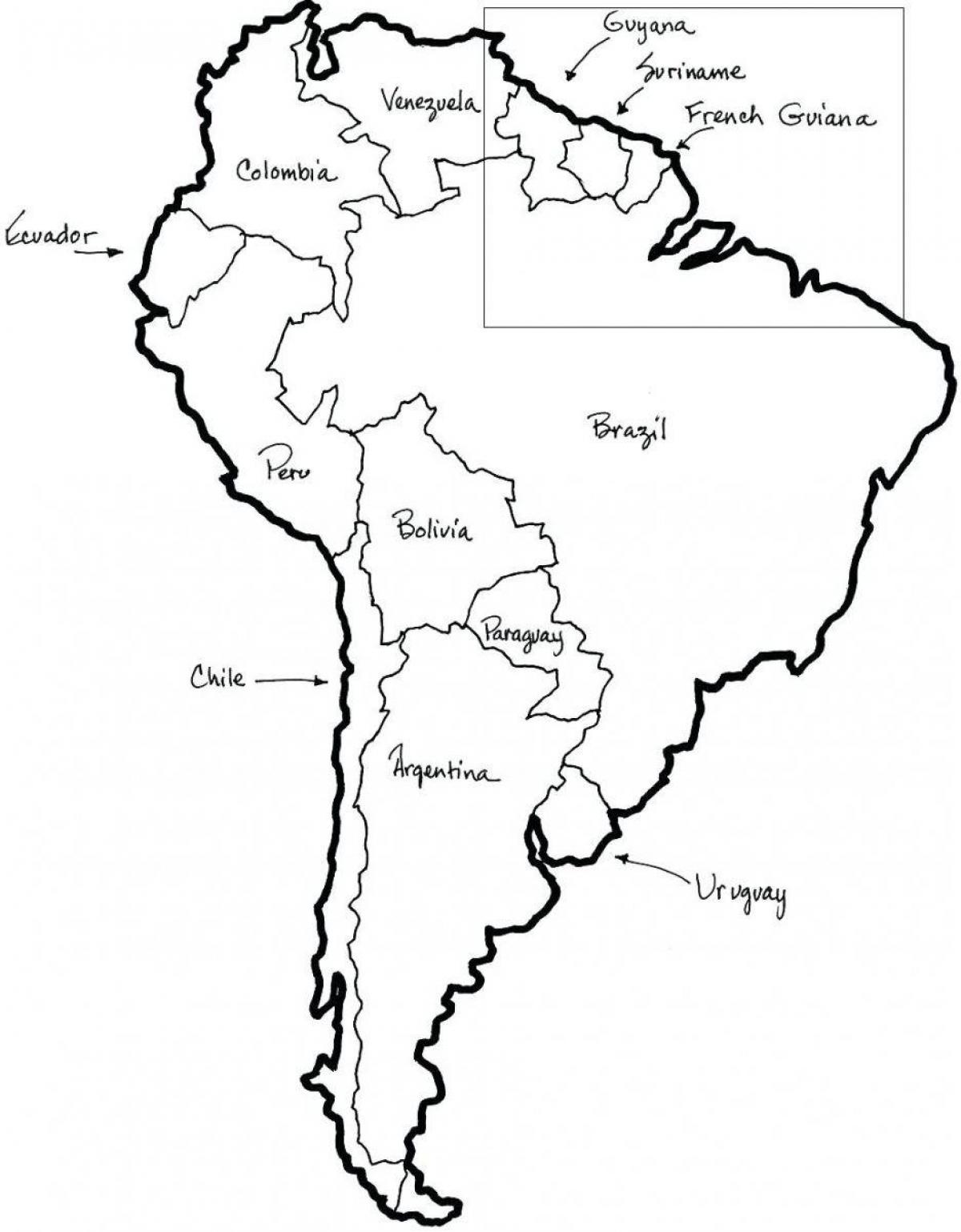 Carte du Chili aperçu