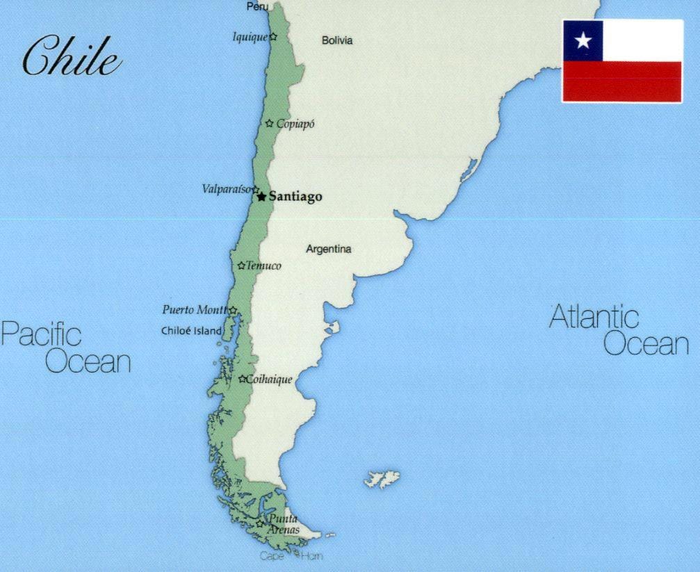 Chili iquique carte