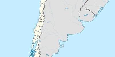 Carte d'antofagasta au Chili