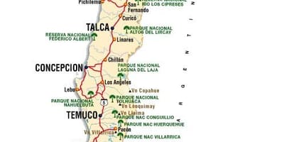 Chili attractions de la carte