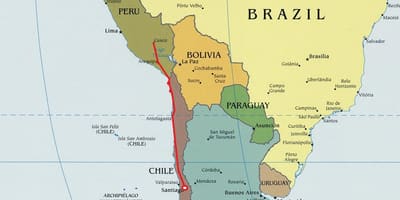 Carte du nord du Chili